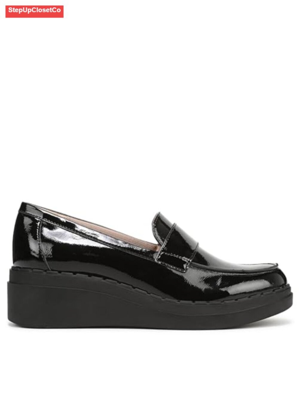 Women's Wedge Loafer with Faux Leather PU Upper, FreeFoam Comfort - Picture 5 of 6